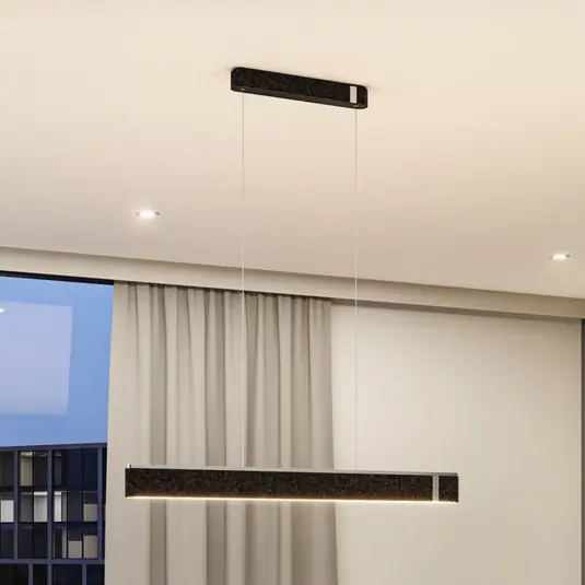 Paulmann Smart Lampada LED a sospensione Jagun, antracite, 100 cm, feltro Occasione