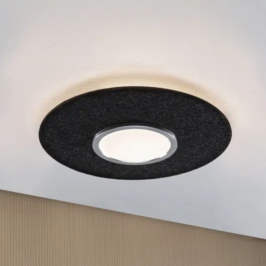 Paulmann Smart Plafoniera LED Tulga, antracite Ø 45 cm feltro Consegna Rapida