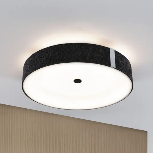 Paulmann Smart plafoniera LED Malika antracite Ø 40 cm feltro Offerta Lampo