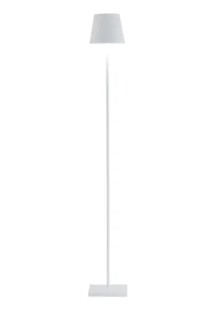 Lampada a Terra Senza Fili Bianca ZAFFERANO 5.5W 3 livelli Luce Calda - LD1390B3 Di Tendenza