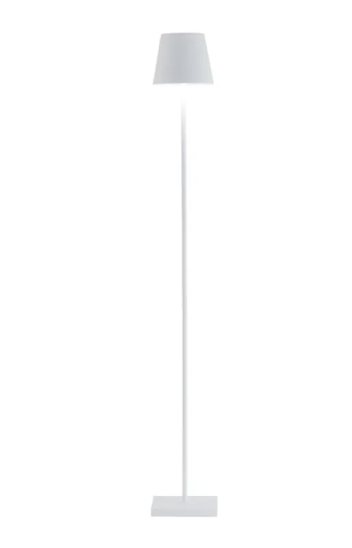 Lampada a Terra Senza Fili Bianca ZAFFERANO 5.5W 3 livelli Luce Calda - LD1390B3 Di Tendenza