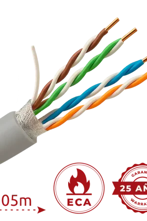 Cavo rete UFTP Cat6 1m Visiotech - FTP6-305-BC-ECA Offerta Del Giorno