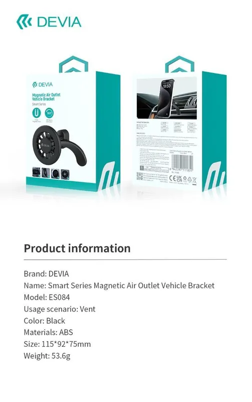 Affare Supporto Smartphone Magnetico (MagSafe) Per Auto Su Bocchetta D‘aria - DESMA851B