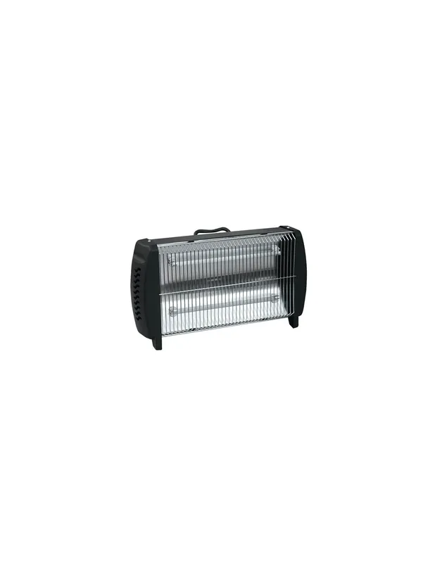 Professionale Stufa elettrica 2 elementi quarzo S302 struttura metallo riscaldamento
