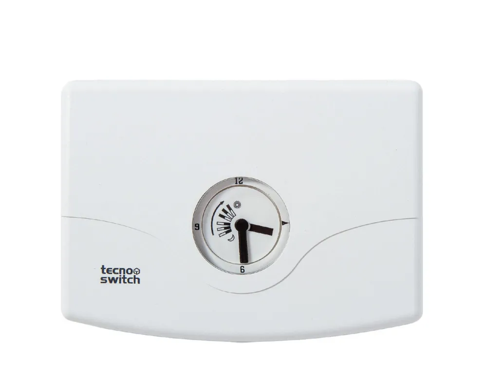Cronotermostato elettronico giornaliero parete 133x96 Tecno Switch CR115BI Esclusivo
