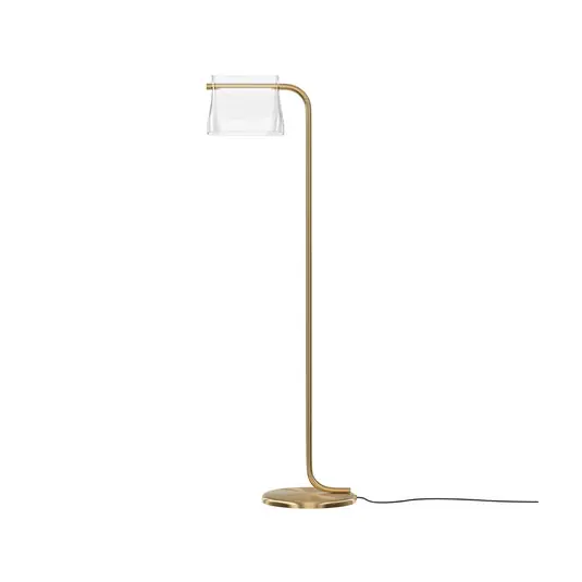 Maytoni Piantana in vetro Cabaret, ottone, altezza 126,5 cm Promozione