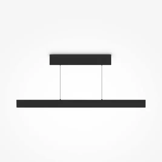 Novità Maytoni Lampada LED a sospensione Ephoria, nero, alluminio, lunghezza 116 cm