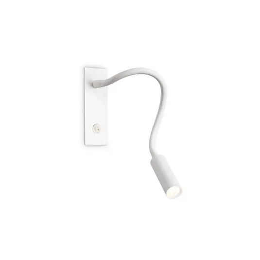 Prezzo Scontato Ideal Lux Applique a LED IO, bianco, braccio flessibile, interruttore
