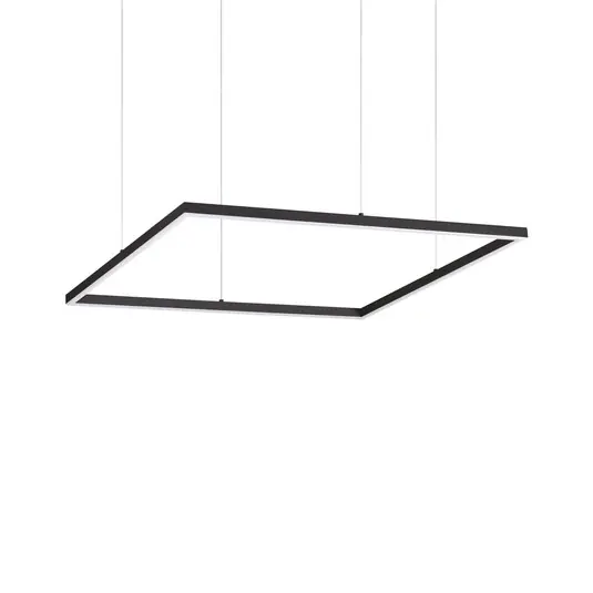 Pagamento Sicuro Ideal Lux Lampada a sospensione a LED Oracle Slim 70 x 70 cm nero 3.000 K