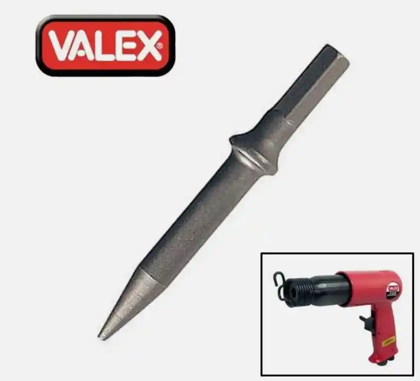 Novità Scalpello Punta 125 mm Attacco Esagonale Valex - 1463178