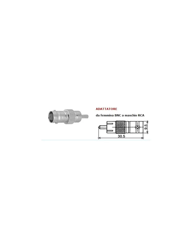 Ultime Pezzi Adattattore femmina bnc - maschio rca 380021070