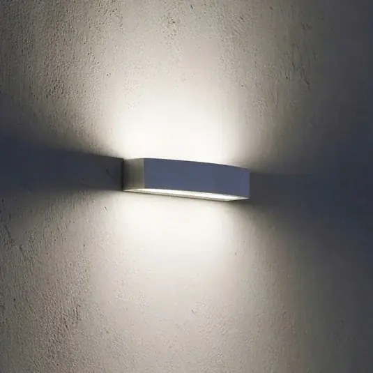 Super Prezzo Ideal Lux applique da esterno Andromeda, grigio, larghezza 45 cm, E27