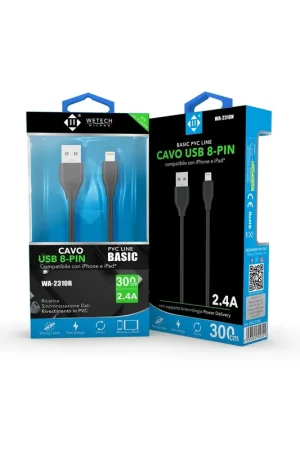 Cavo USB 8 Pin Lightning iPhone USB 200cm Carica e Sincronizzazione Affidabili per i tuoi Dispositivi Apple Ultimissimo Modello