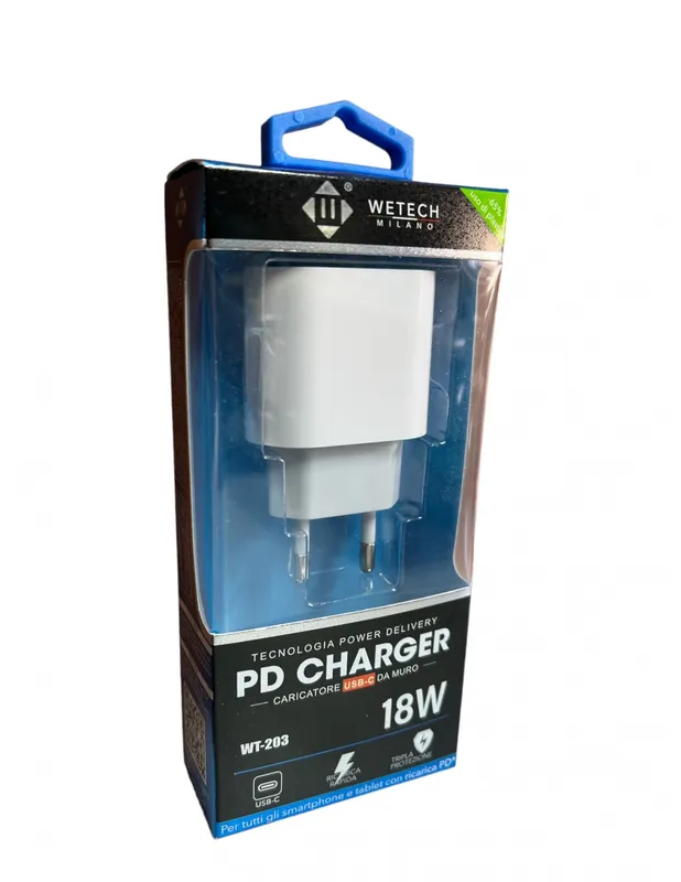 Promozione PowerCharge 18W Il caricatore USB-C da muro per ricariche rapide con triple