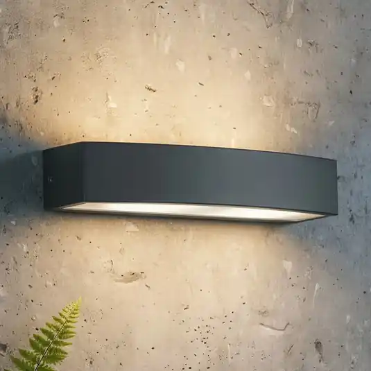 Scelto Dai Clienti Ideal Lux applique da esterno Andromeda, antracite, larghezza 45 cm