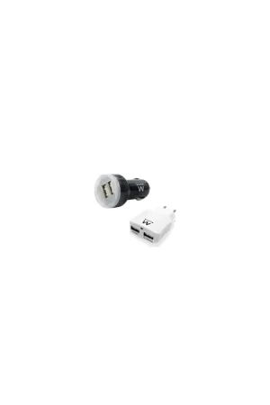 Adattatori kit ricarica da auto e casa usb 2porte 12-24v -100-240v Più Venduto