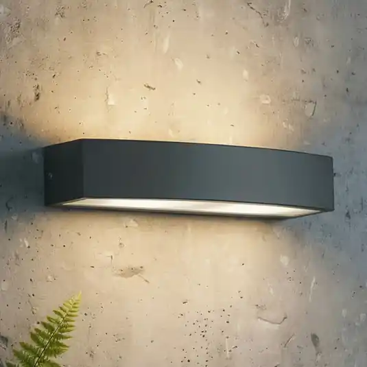 Ultime Pezzi Ideal Lux applique da esterno Andromeda, nero, larghezza 45 cm
