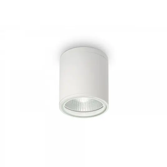Spedito Oggi Ideal Lux plafoniera Gun, bianco, alluminio, IP44, GU10