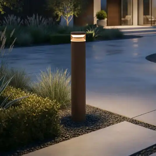 Lampione a LED Ideal Lux Boeing, altezza 100 cm, marrone caffè Sconto