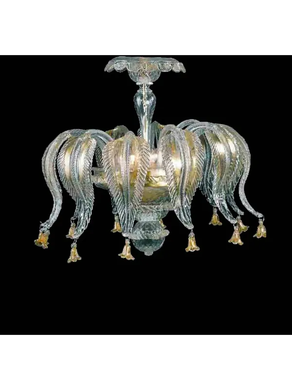 Pagamento Sicuro Plafoniera murano di venezia 3 luci 7396/pl