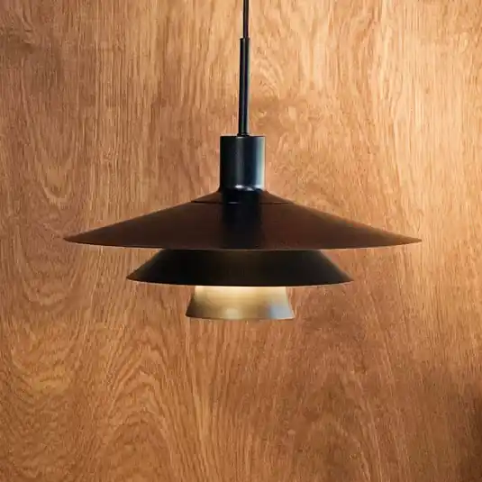 Ultima Occasione Lampada a sospensione Dyberg Larsen Kay, Ø 40 cm, nera, metallo