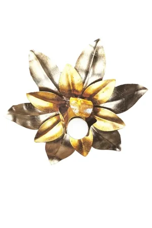 Ultime Pezzi Plafoniera classica in ferro battuto argento-oro 1 luce Esse 139/1P
