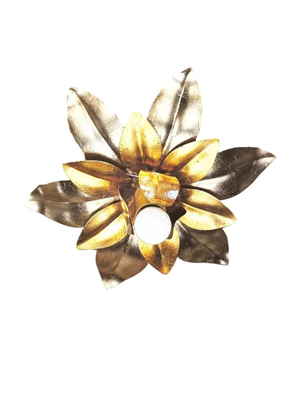 Ultime Pezzi Plafoniera classica in ferro battuto argento-oro 1 luce Esse 139/1P