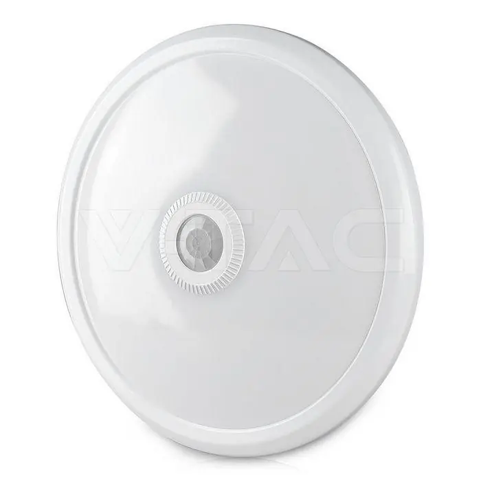 Plafoniera LED con sensore PIR 12W 4000K V-Tac - 218086 Professionale