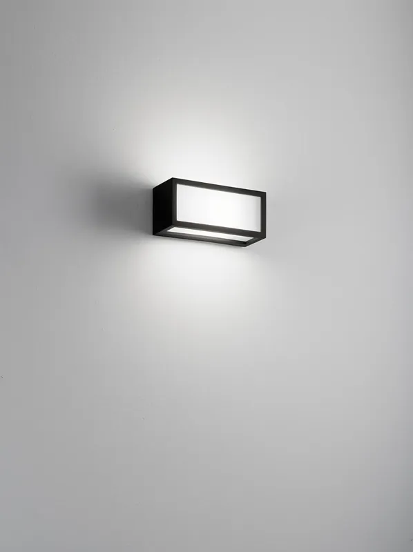 Soddisfatti O Rimborsati Applique parete Nero MAX 1X60W E27 IP54 250x110x100 Affralux - 528