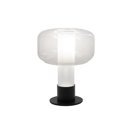 Lampada da tavolo Flick, trasparente, vetro, 28 cm, dimmerabile, E14 Must-Have