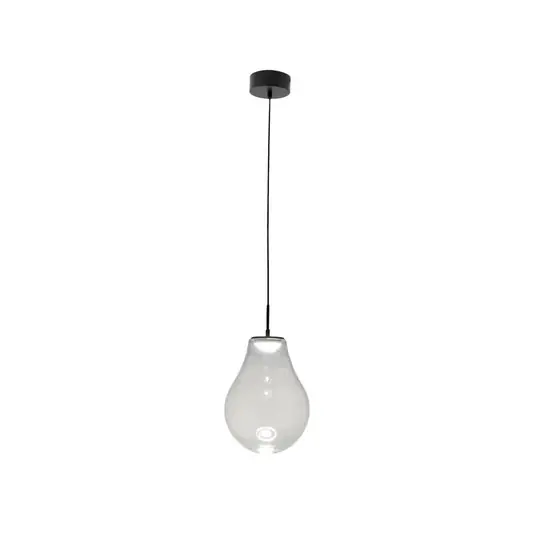Scelto Dai Clienti Lampada LED a sospensione Noa, trasparente, vetro, Ø 25 cm, CCT, dimmerabile