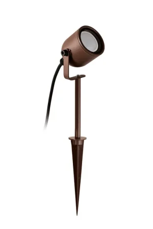 Offerta Del Giorno Faretto picchetto IP65 Attacco GU10 marrone G.E.A.LUCE - GES2281