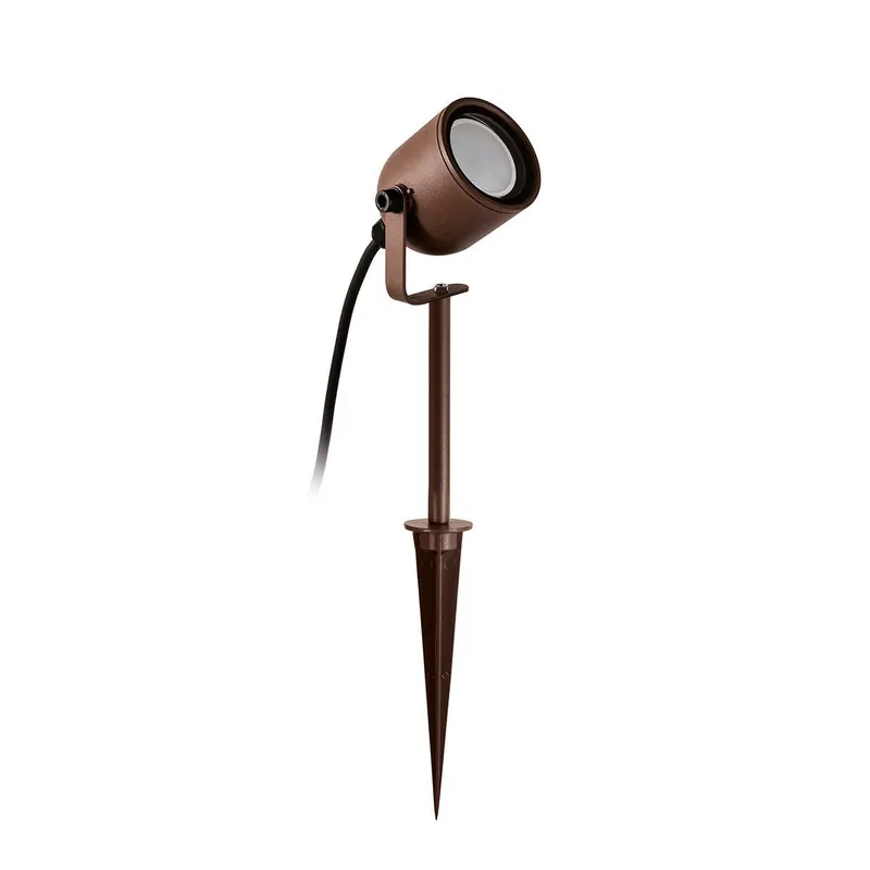 Offerta Del Giorno Faretto picchetto IP65 Attacco GU10 marrone G.E.A.LUCE - GES2281