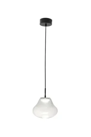 Compra Online Lampada LED a sospensione Deva, trasparente, vetro, Ø 25 cm, CCT, dimmerabile