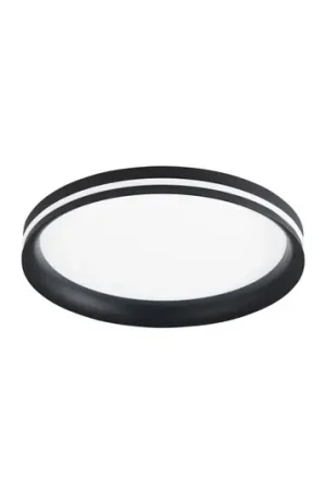 Compra Online Plafoniera LED Isy, nera, Ø 35 cm, metallo, CCT, dimmerabile