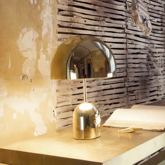 Must-Have Tom Dixon lampada LED da tavolo Bell, color oro, 43 cm, dimmerabile