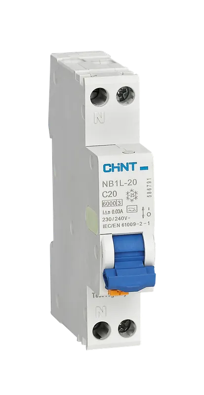 Magnetotermico differenziale 1P+N C 20A 30mA Chint - 586791 Miglior Prezzo