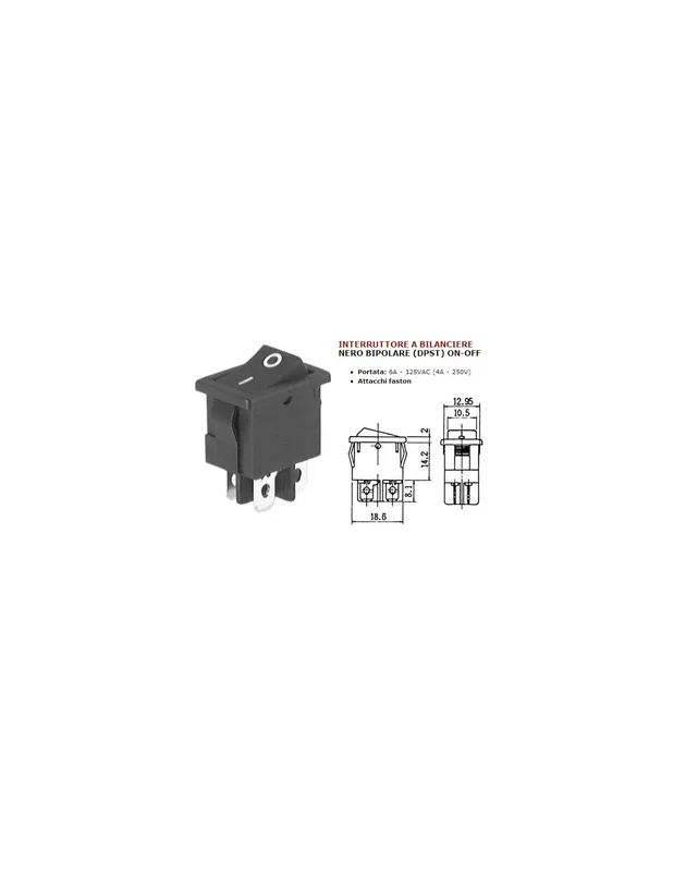 Ultimissimo Modello Interruttore bipolare bilanciere on-off 4a 3443500