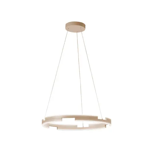 Non Perdere Lampada LED a sospensione Circly, color sabbia, Ø 60 cm, metallo, CCT