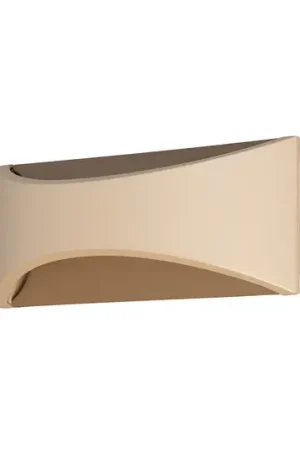 Applique a LED Rio, greige/colore sabbia, larghezza 23 cm, metallo Prezzo Ridotto