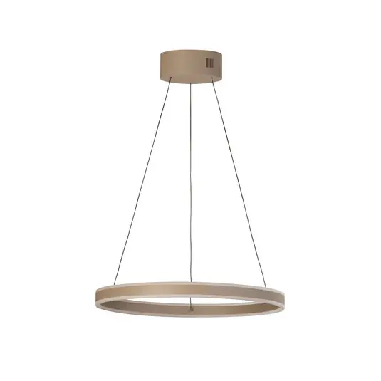 Lampada LED a sospensione Silvio, Ø 60 cm, greige, metallo, CCT Saldi