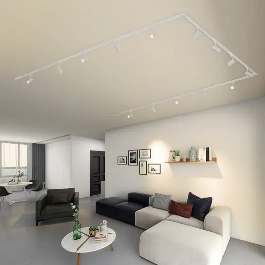 Spedito Oggi Lindby Sistema binario monofase Linaro, GU10, 14 lampadine, bianco