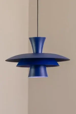 Miglior Prezzo Lampada a sospensione Plato, blu scuro, metallo, Ø 38 cm, E27