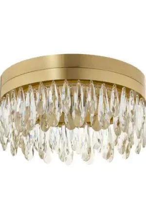 Plafoniere LED Celestia, Ø 40 cm, color ottone, cristallo Super Prezzo