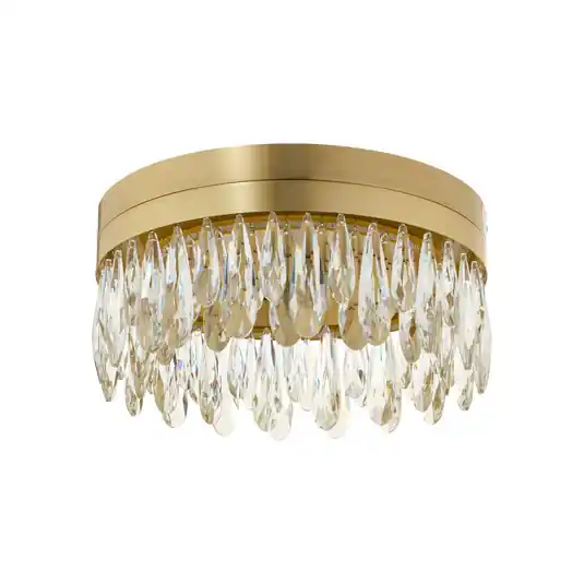 Plafoniere LED Celestia, Ø 40 cm, color ottone, cristallo Super Prezzo