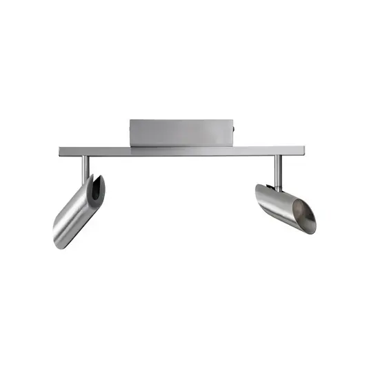 Faretto da soffitto LED Risell, lunghezza 35 cm, colore alluminio Offerta Lampo