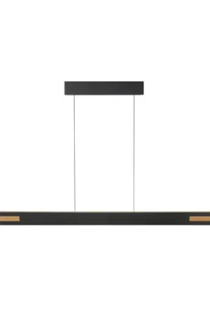 Lampada LED a sospensione Streamline, lunghezza 130 cm, nero, metallo Popolare