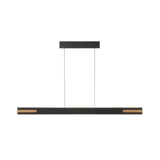 Lampada LED a sospensione Streamline, lunghezza 130 cm, nero, metallo Popolare