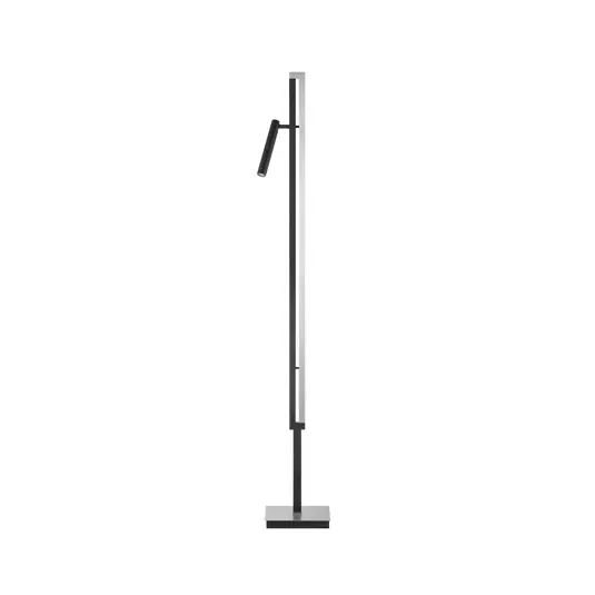 Nuovo Arrivo Lampada LED da pavimento Pulse, nera, altezza 150 cm, metallo, lampada da