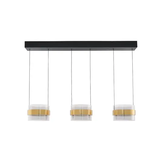 Esclusivo Lampada LED a sospensione Inside color ottone/grigio fumo, lunghezza 105 cm